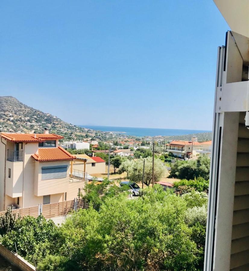 Beautiful Maisonette With A View To The Mountains And The Sea Agia Marina  Zewnętrze zdjęcie