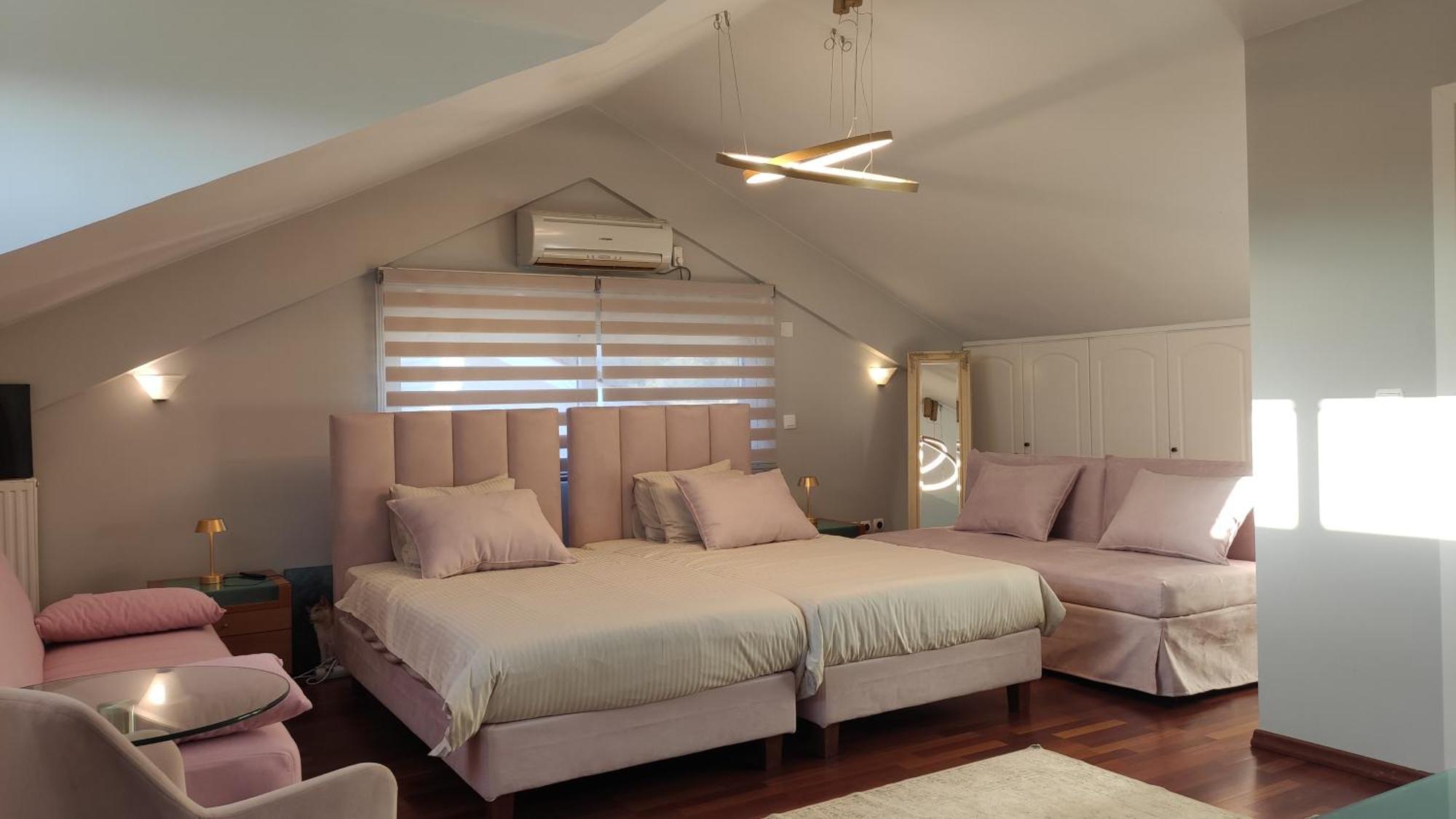 Beautiful Maisonette With A View To The Mountains And The Sea Agia Marina  Zewnętrze zdjęcie